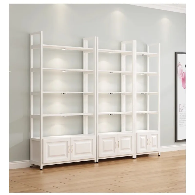 

Cosmetic display cabinet, beauty salon storage racbinet, nail cabinet, floor to ceiling luxury helf, multifunctional