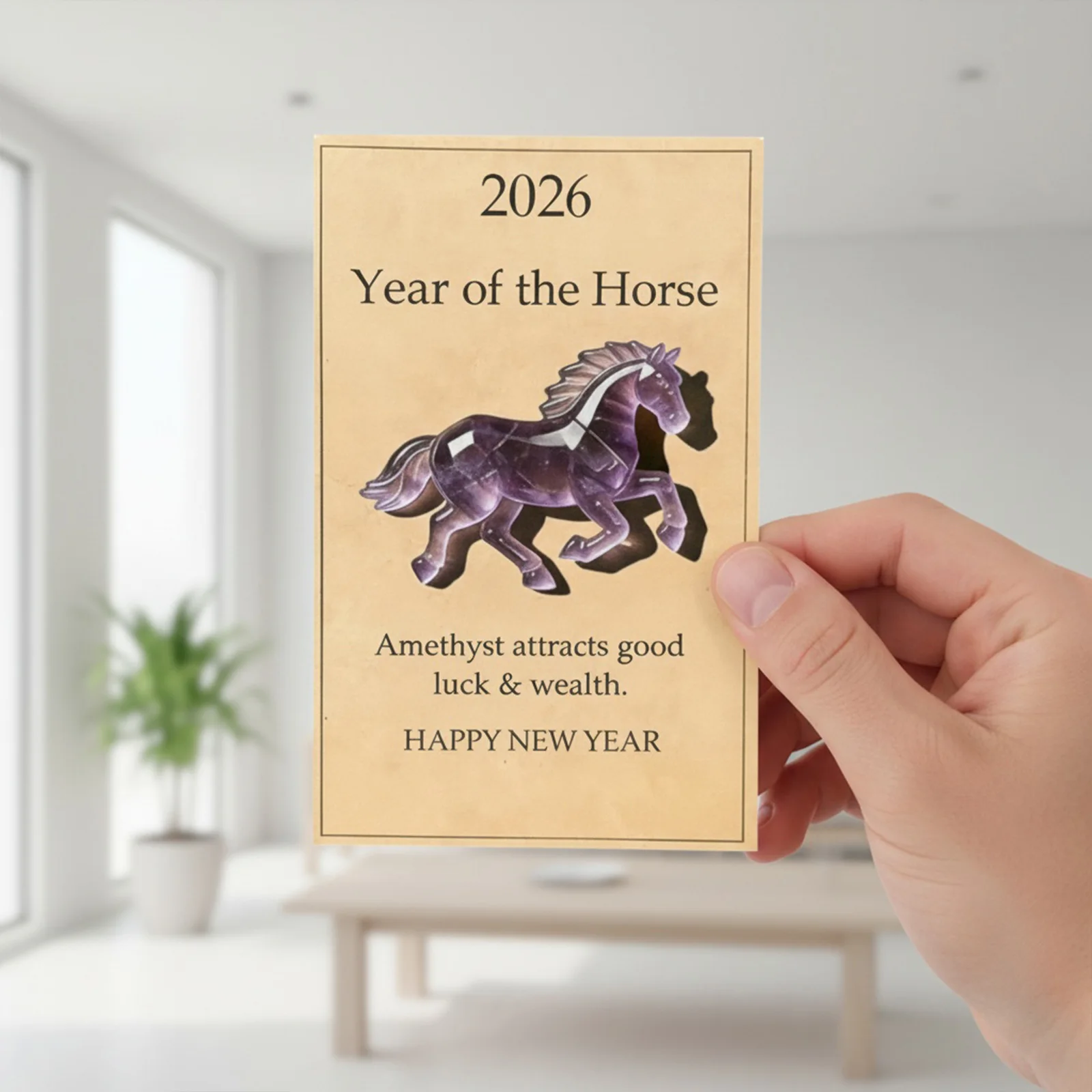 Statue du Cheval 2026 : Symbole de Sagesse et de Succès – Figurine Unique et Transparente pour Décoration – Cadeau Significatif pour Amis et Famille