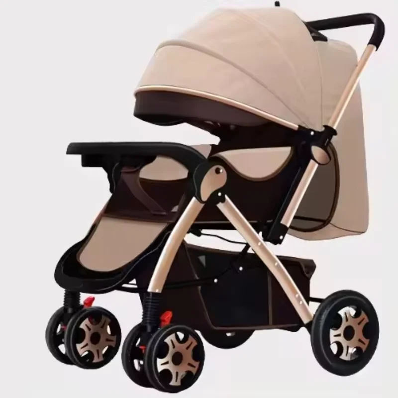 

Baby walking baby stroller can sit and lie down portable folding high landscape bidirectional baby stroller