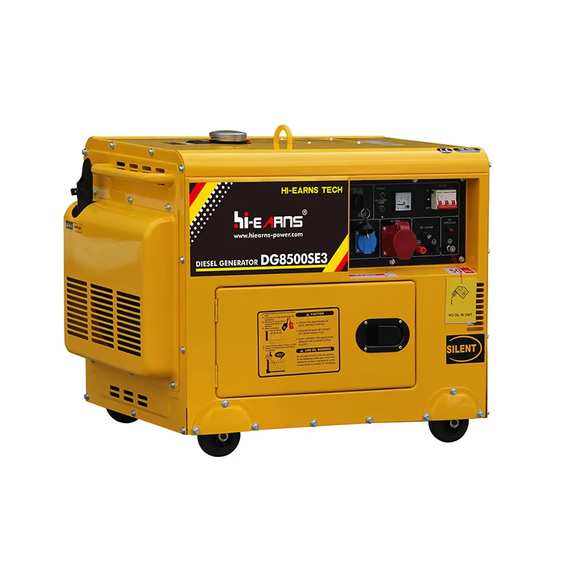 

7.5KVA 6KW 50/60HZ Frequency Silent Diesel Generators DG8500SE3 Three-Phase for Home or Business Use