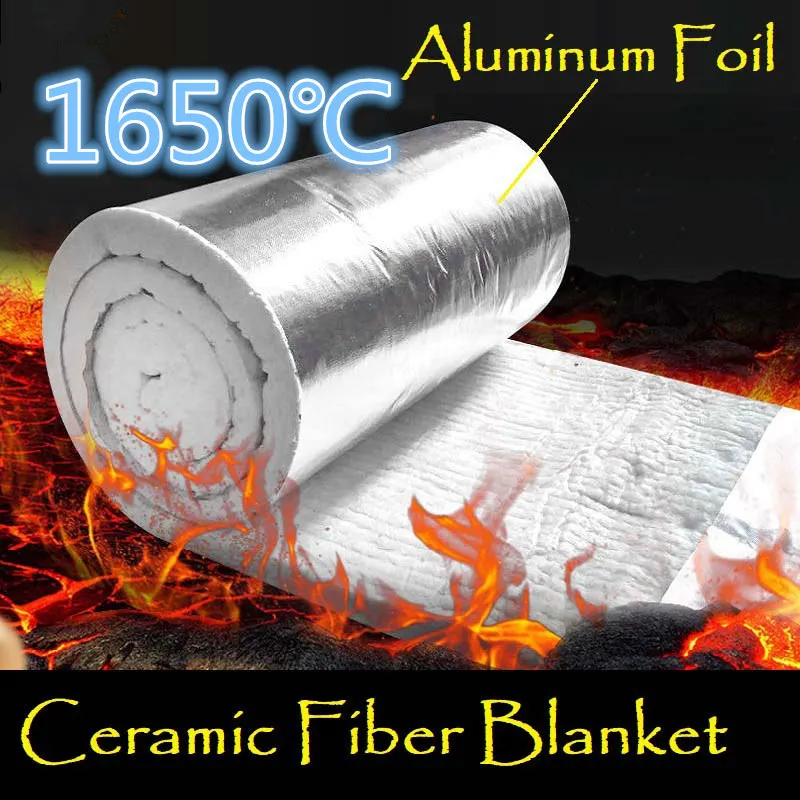 Aluminum Silicate Ceramic Fiber Insulation Blanket Zirconium 1650℃ High Temperature Boiler Insulation Cotton for Industrial Use