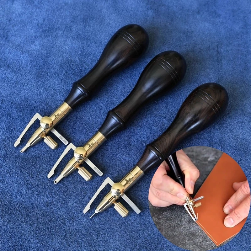 DIY Leather Craft Bag/belt Cutting Burying Line Chipping Edge Tools,Multi-functional Leather Products Grooving Marking Utensil