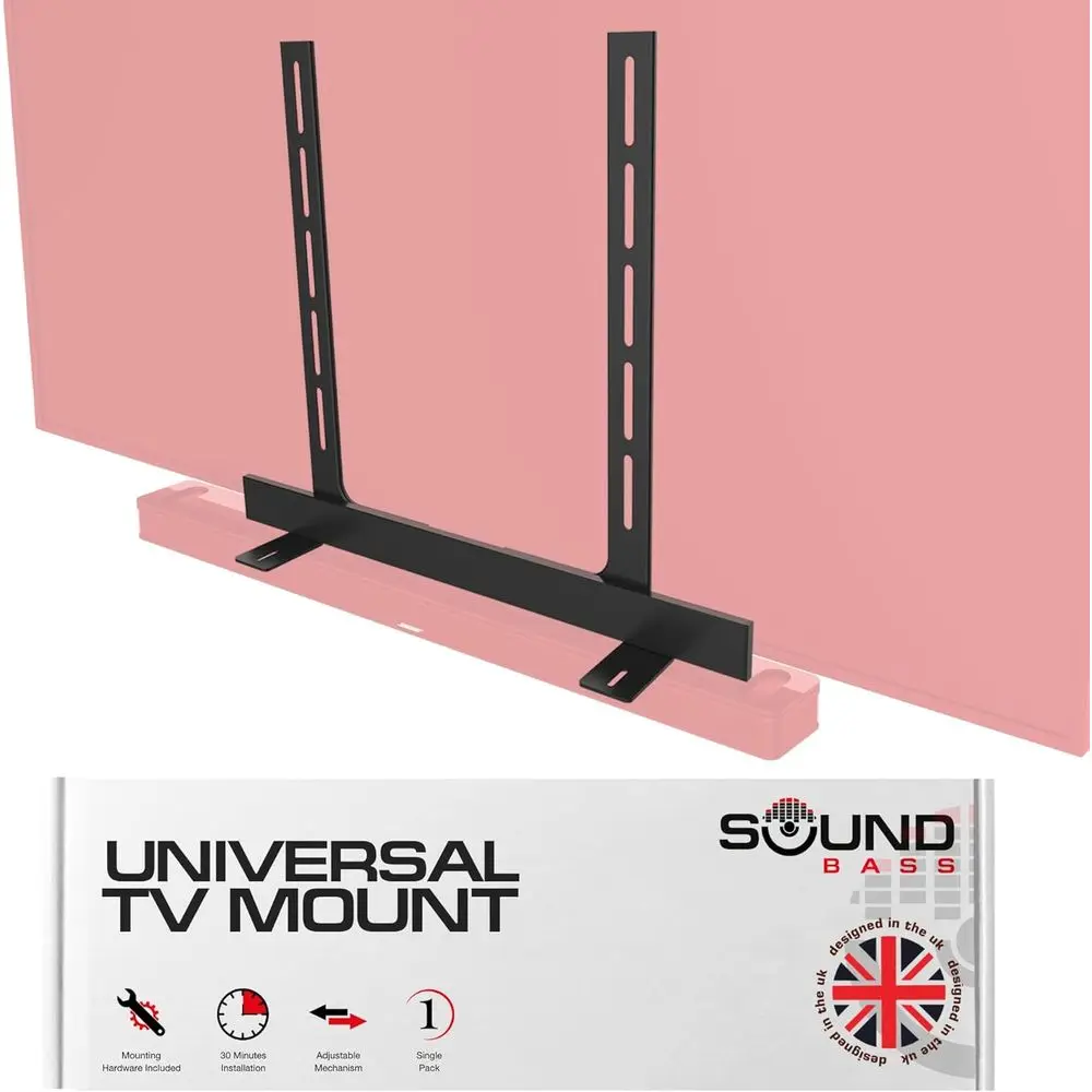 Universal Under TV Mount, Compatible With Smart Soundbar 300/500/550/600/700/900/Ultra, TV Speaker, Invisible Once Fitted, Fast