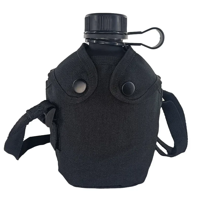 Outdoor  Canteen Bottle, Kettle with Cover, Survival Water Kettle, Camping, Hiking, Backpacking, 1L