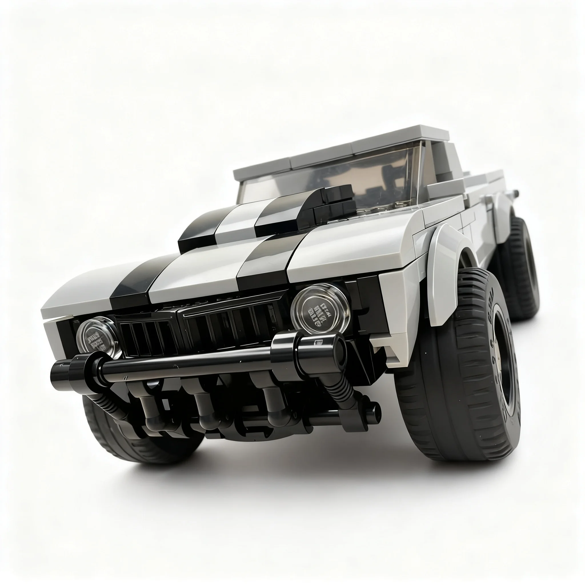 284pcs MOC city Champions 1967 Chevy Camaro Off-Road F Model Christmas Gift Creative Office Desk And Tabletop