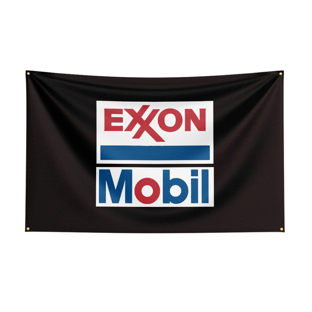 3x5 Ft E-ExxonMobils Motor Car Oil Flag Motoring Racing Workshop Car Banners Tapestry Flag Outdoor For Decoration Engine Oil