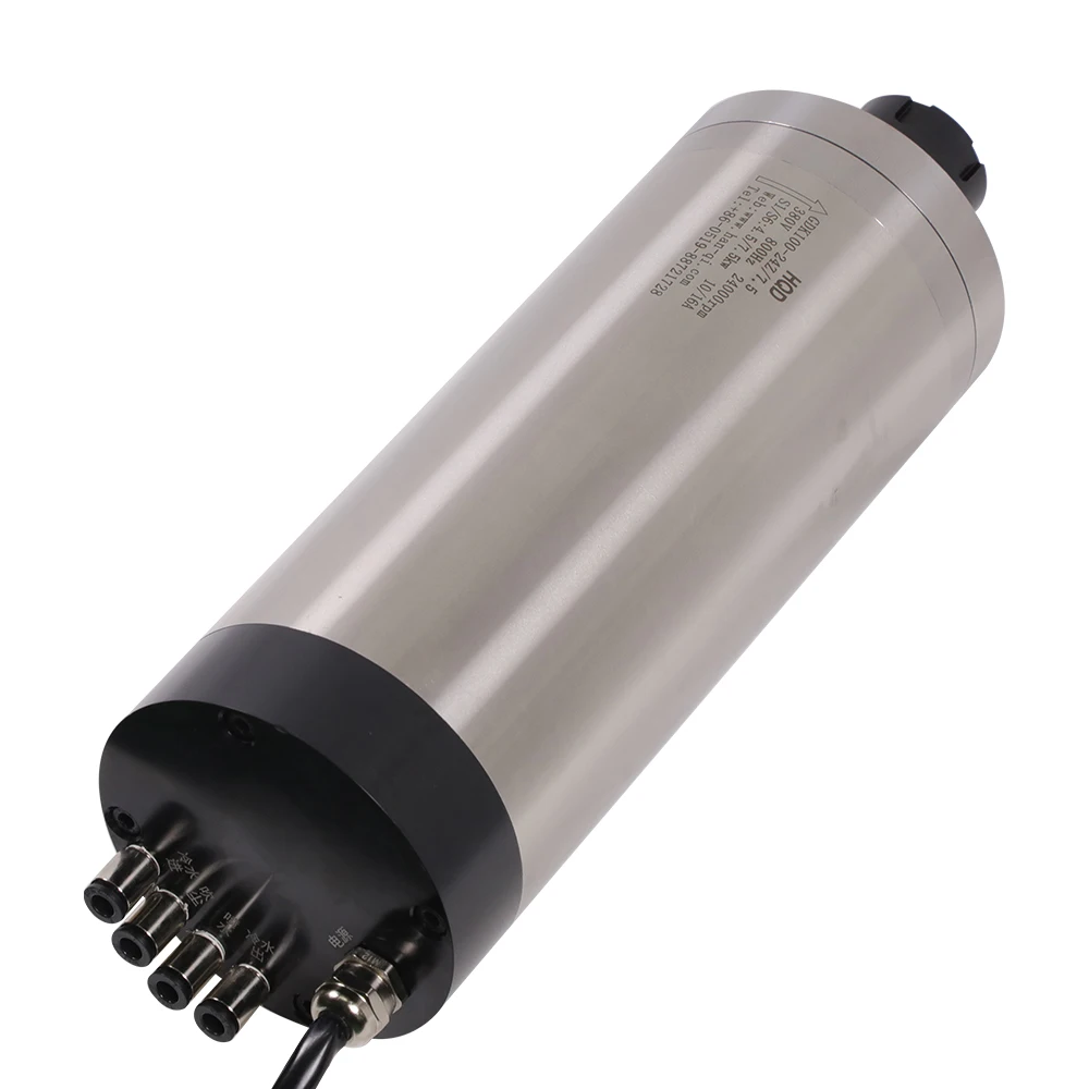 Hochgeschwindigkeits-CNC-Spindelmotor mit 7,5 kW und 24000 U/min, 800 Hz, 380 V, ER25, zum Polieren von GDK100-24Z/7,5