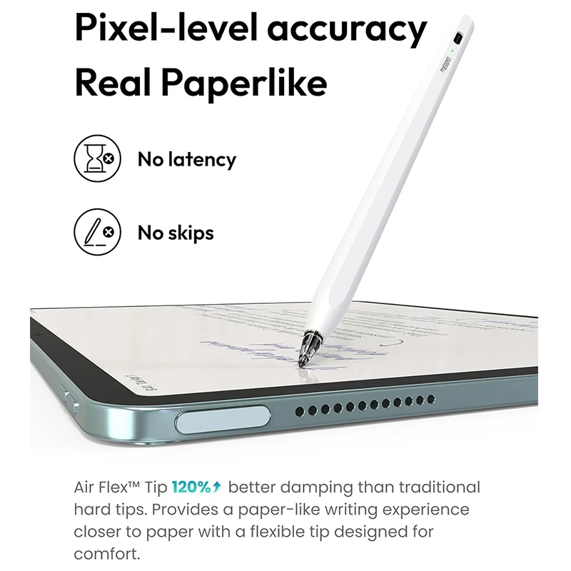 Lápiz Metapen Air8 Pro para iPad 2018-2026, Pro 12.9/11/13 pulgadas M4 con Rechazo de Palma, Lápiz Óptico para iPad A16/11/10/9/8/7/6