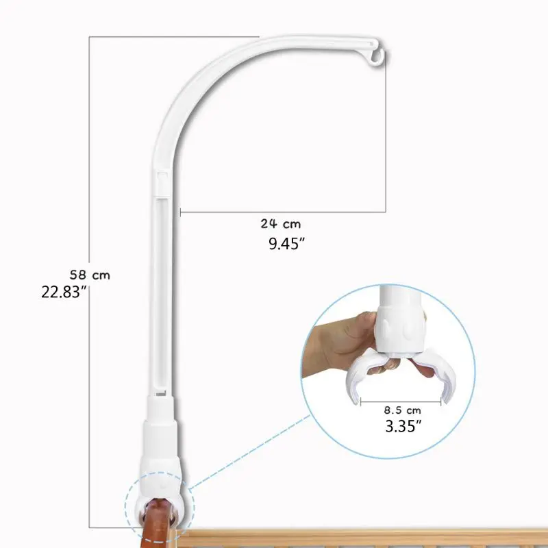 Semplice grado rotazione del passeggino Accessori per appendere i primi giocattoli educativi Letto intorno a forniture per in