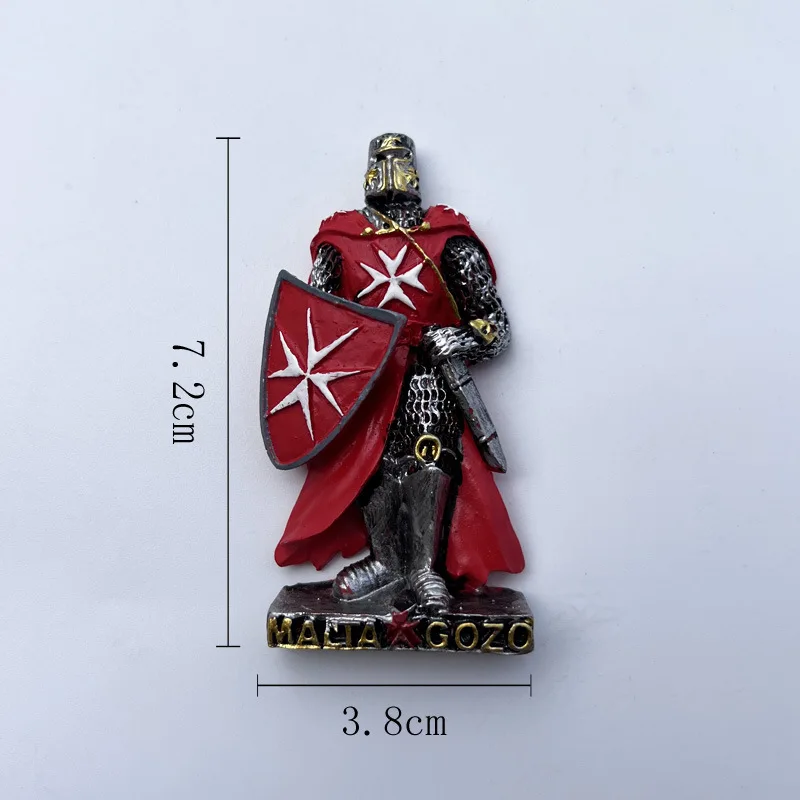 فارس أوروبا ثلاثية الأبعاد مغناطيس الثلاجة جمع الحرف اليدوية هدية السياحة تذكارية الراتنج مغناطيس الثلاجة ملصق ديكور المنزل #6