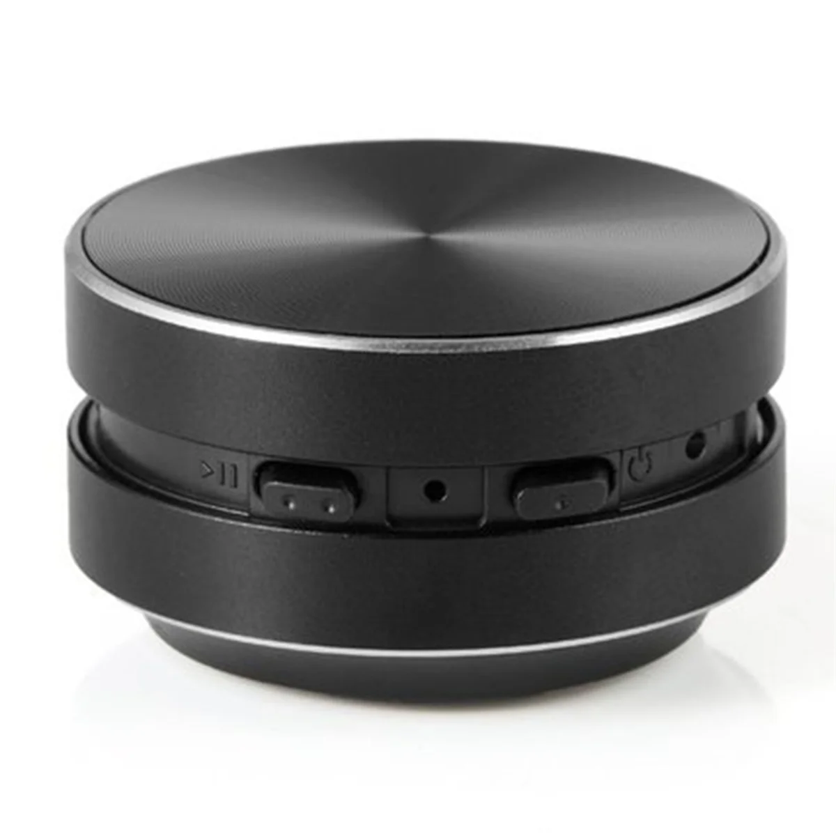 Altavoz de conducción ósea compatible portátil con sonido estéreo, altavoz Bluetooth (negro)