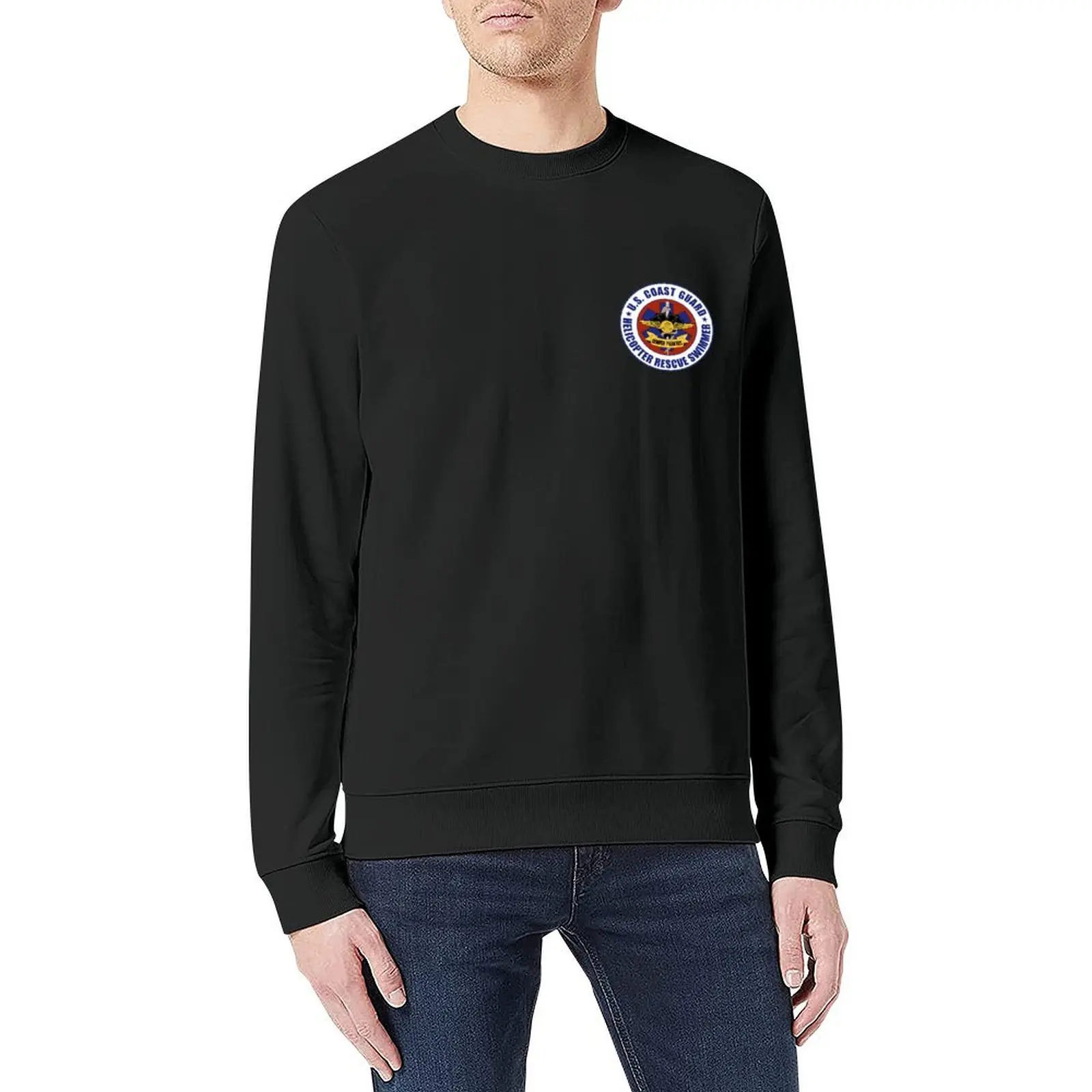 USCG هليكوبتر الإنقاذ السباح التصحيح البلوز الملابس للرجال الرجال ارتداء ملابس رجالية رياضية الرجال البلوز الجديد