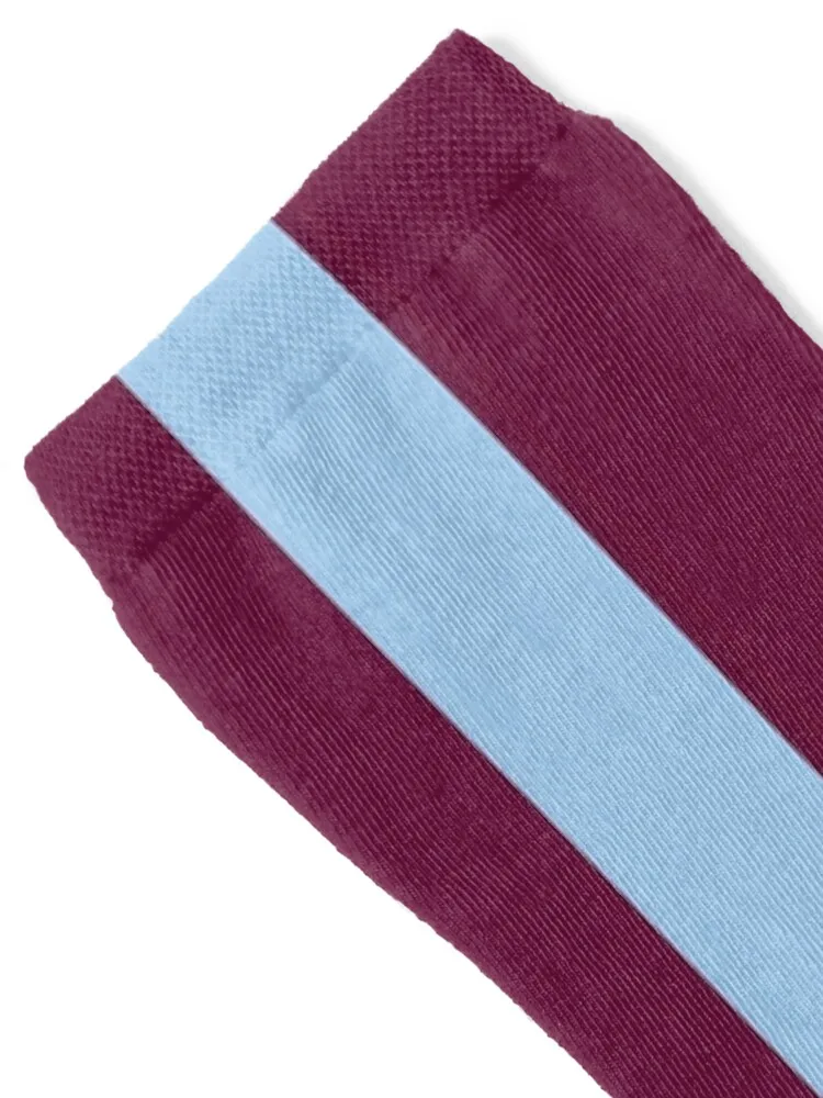 Aston Villa Retro 2000 Claret and Blue Home Striped Socks shoes Lots Ladies Socks Men's