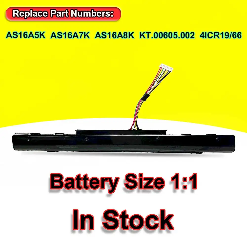 New AS16A5K For Acer Aspire E15 E5-475G 523G 553G 575G 774G E5-575-59QB E5-575 E5-575G-53VG Laptop Battery AS16A7K AS16A8K