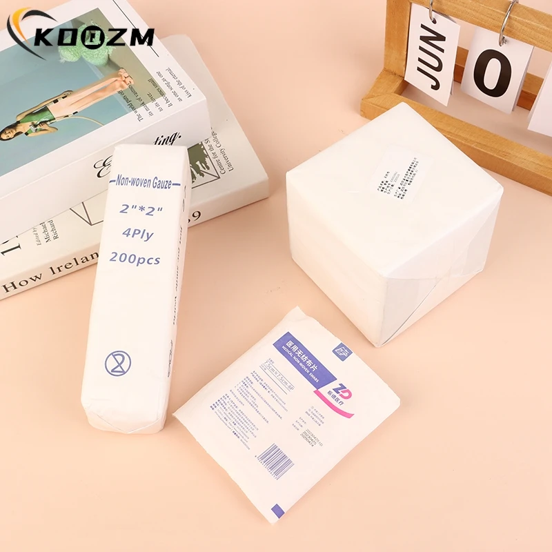 1Pack Non-woven Fabric Gauze Pad Cotton First Aid Kit Emergency Waterproof Wound Dressing Sterile Gauze Pad