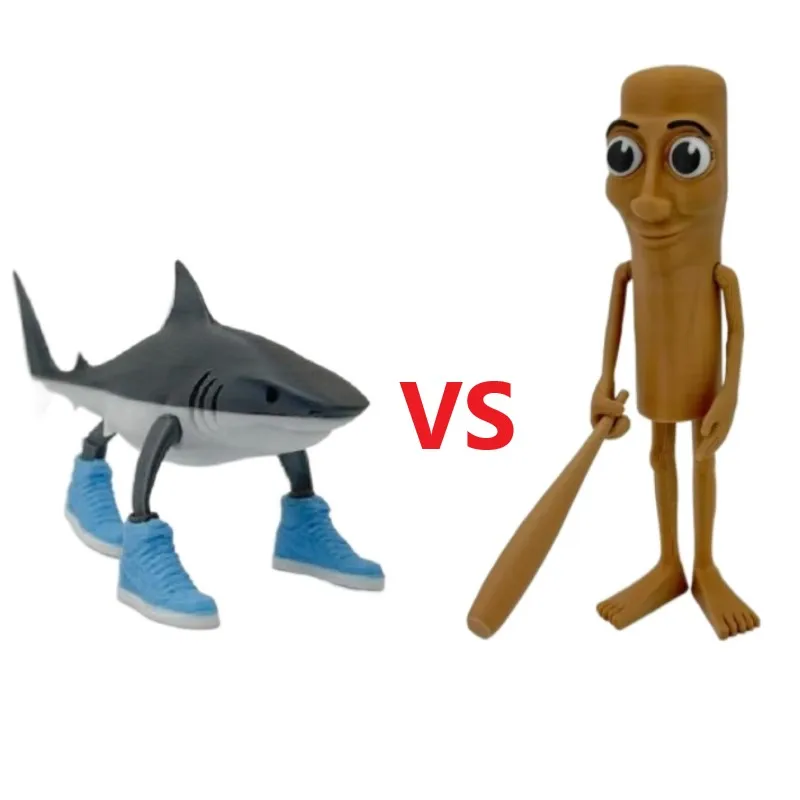 Hai Figur Tungtungsahur Figur Desktop Dekoration Gelenk Tralalero Tralala Figur Ornament Lustige Puppe 3D Gedruckt Spielzeug