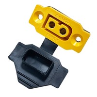 Hot AMASS XT60E Connector Mountable Yellow Black XT60E Female Plug Plastic FPV Racing Fixed Board XT60E-F Cover RC Accessories