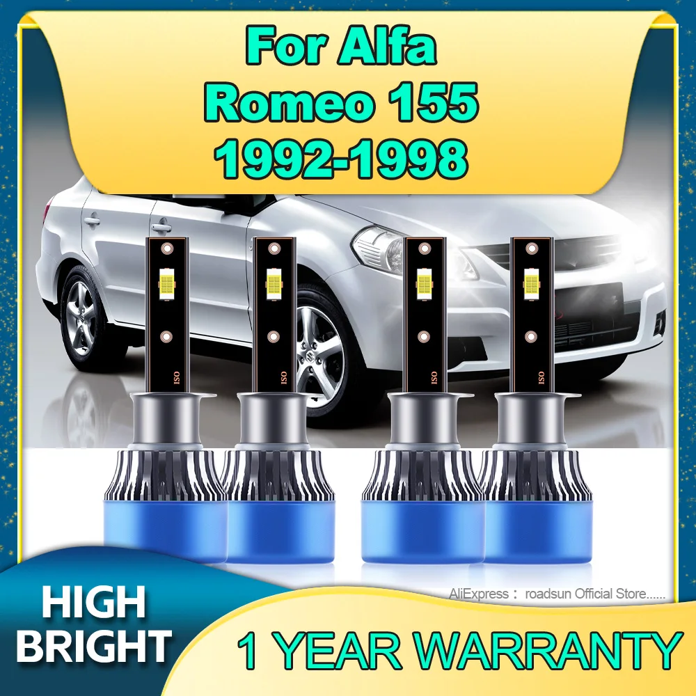 

2/4Pcs 180W Led Headlight Bulb 6000K Lamp H1 Car Light with Cooling Fan For ALFA ROMEO 155 1992 1993 1994 1995 1996 1997 1998