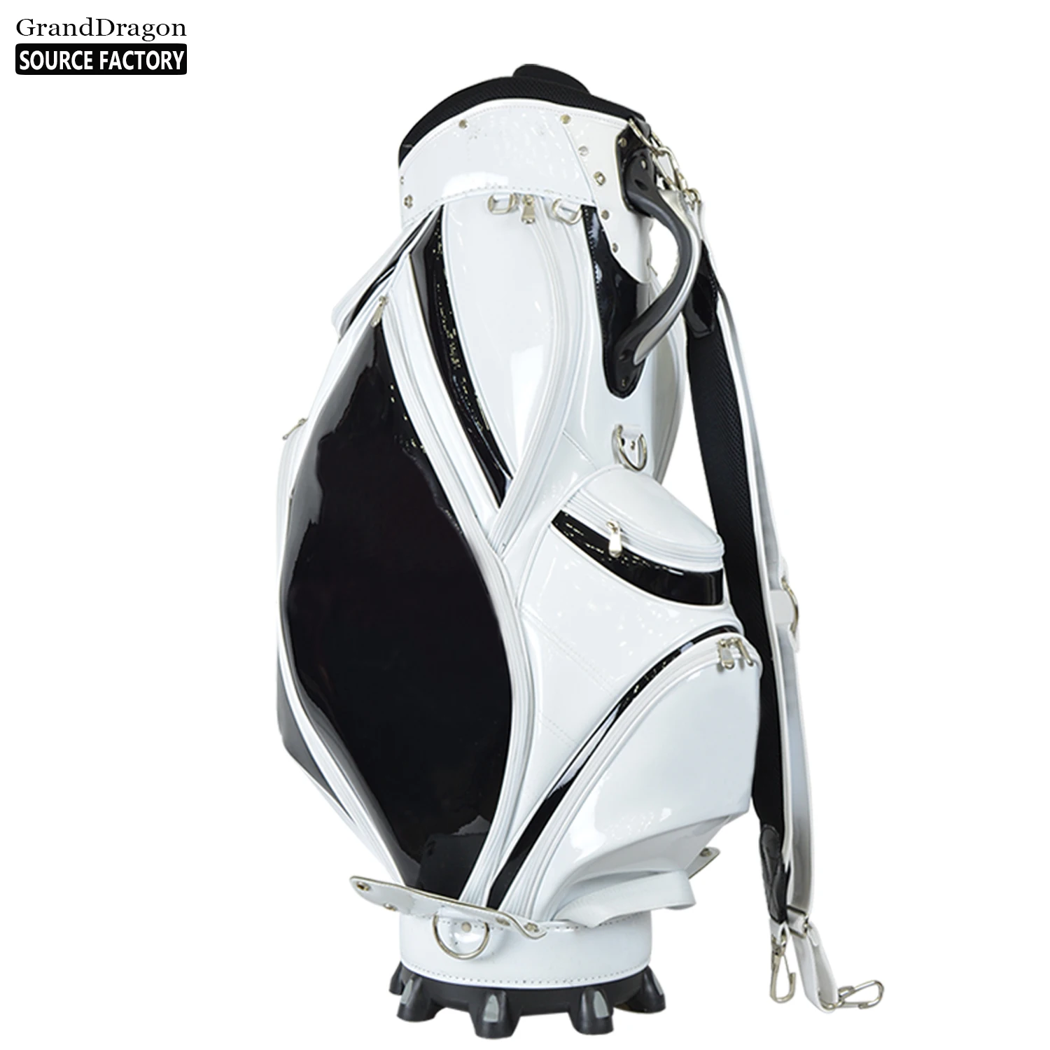 Hot Sale Wholesale Customer Logo Black and White Golf Club Sport Bag Stand Bag