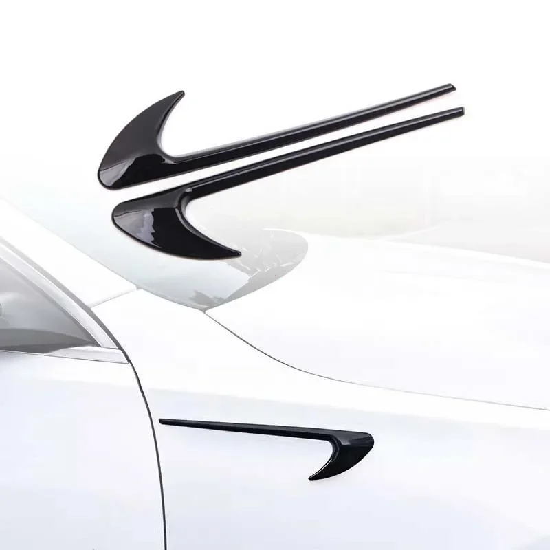 

2Pcs Car Side Sticker Vent Fender Trim Emblem Blade Logo For MERCEDES BENZ AMG V8 C200 C300 E300 E400 W213 C Class W205