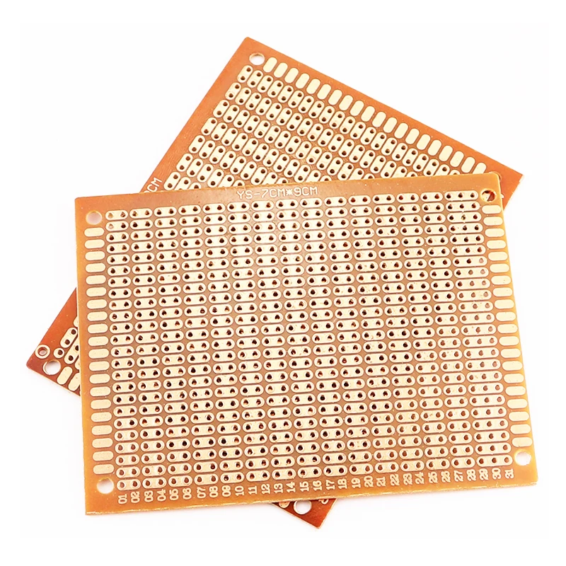 5Pcs 7*9CM DIY Prototype Paper PCB Universal Experimental Matrix Circuit Board Two Holes 7x9CM