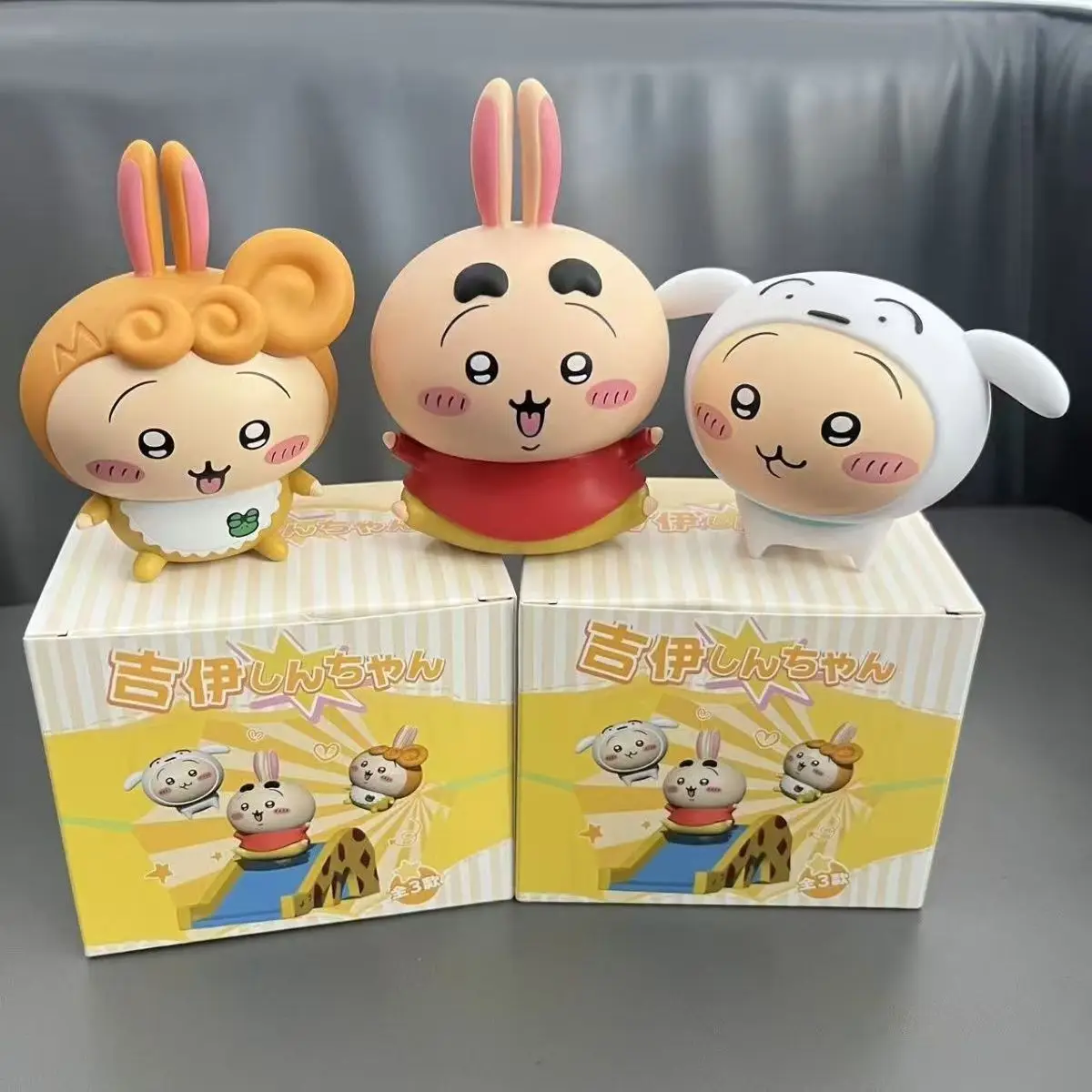 

ckw X Crayon Shin-chan Collab Blind Box Cute Usagi chii Figure Set Kawaii Anime Collectible Desk Decor
