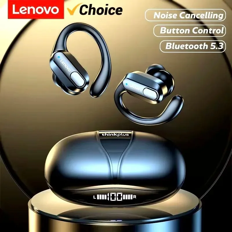100% Lenovo oficial Thinkplus XT80 auriculares inalámbricos estéreo HiFi 100h batería de larga duración Bluetooth 5,3 auriculares para juegos