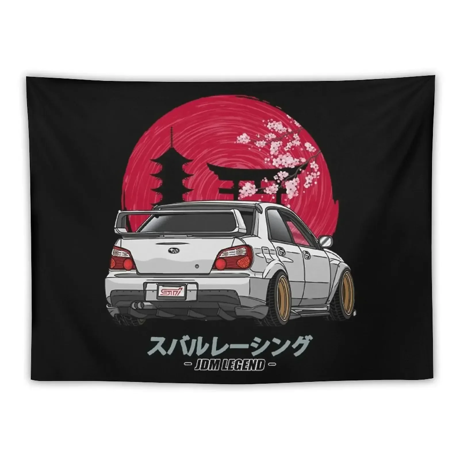 

JDM Subie Impreza WRX Bugeye 2000 T-Shirt Tapestry Decoration Pictures Room Wall Wall Mural Home Supplies Tapestry