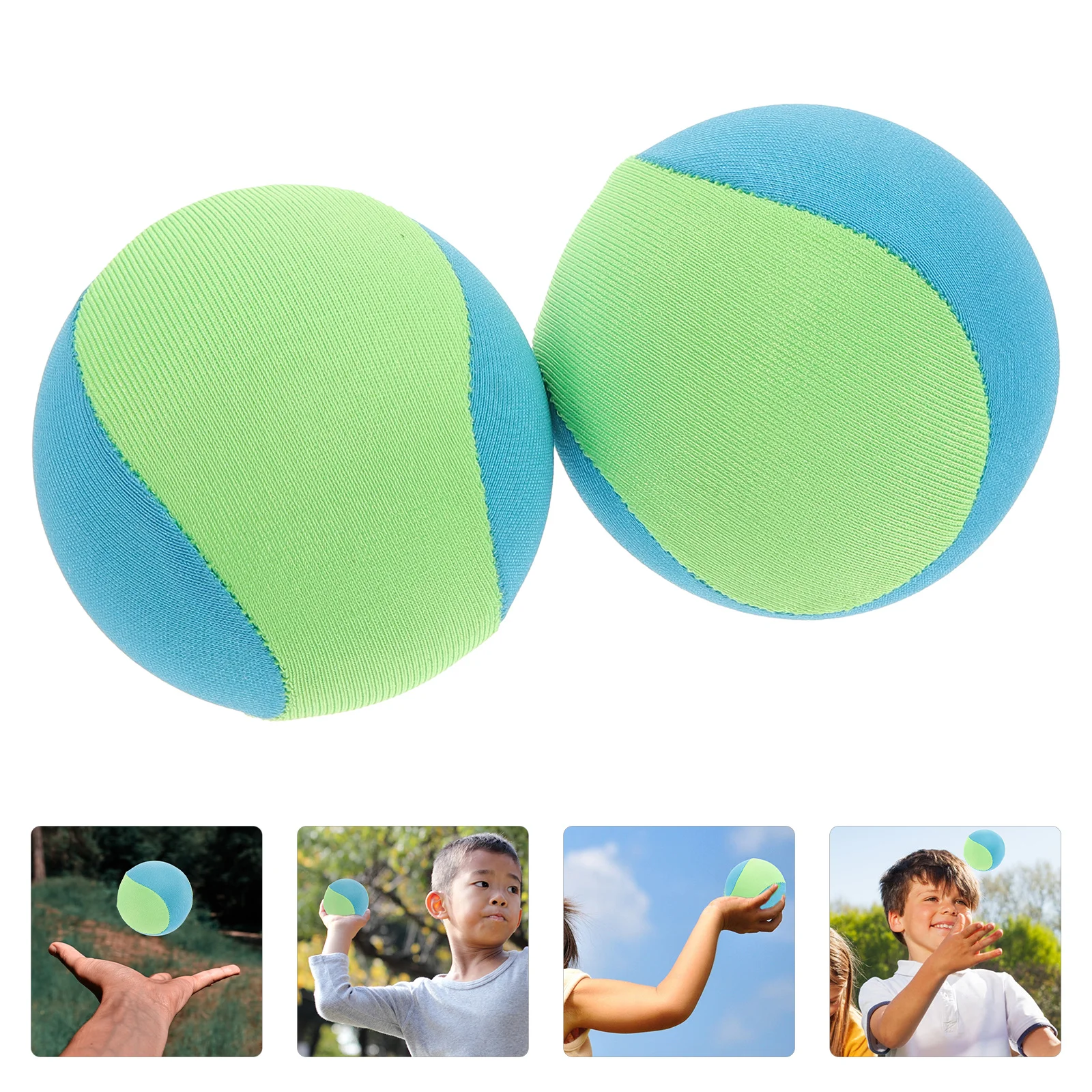 ลูกบอลเด้งดึ๋ง 2 ลูก ทำจากยาง TPR สำหรับเด็ก คลายเครียด เล่นสนุกในงานปาร์ตี้ริมสระน้ำ ชายหาด กีฬากระโดดเล่นเกม