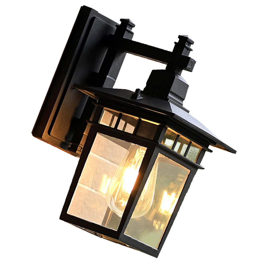 

LED Wall Lamp Black Vintage Waterproof Anti-Corrosion Garden Light for Home Hotel Bar Cafe Courtyard Outdoor Indoor Use