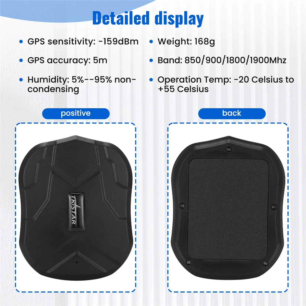 A95T TKSTAR tk905 Localizzatore impermeabile spia nascosta con magnete GSM per auto GPS per auto