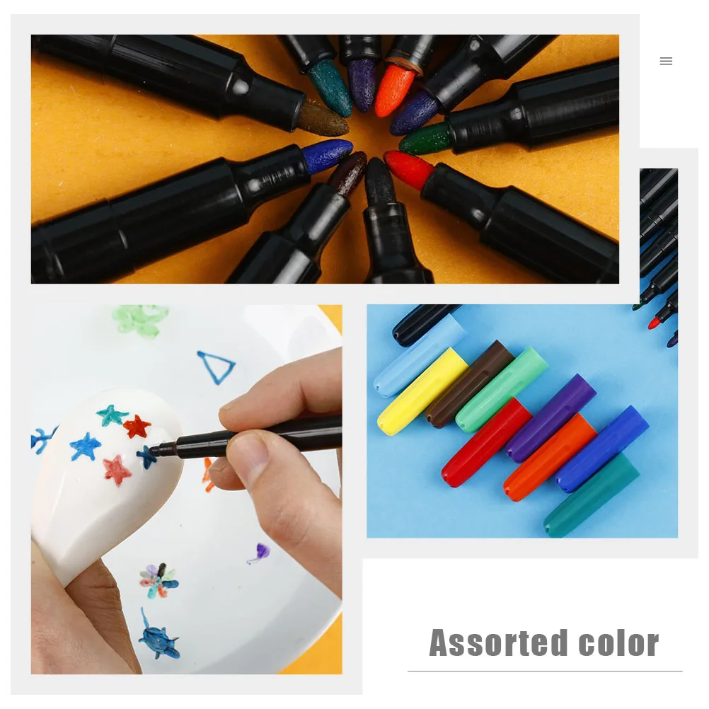 

10 Pcs Painting Brush Water Portable Whiteboard Marking Pen Markers School Pens Plastic Pp Office Home Supplies