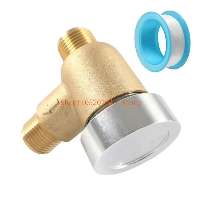 

37cd Heavy Duty Brass Vacuum Breaker Check Valves Anti Siphon 571-VAC-CHK-A for Campers Black Tanks Flush System Replacement
