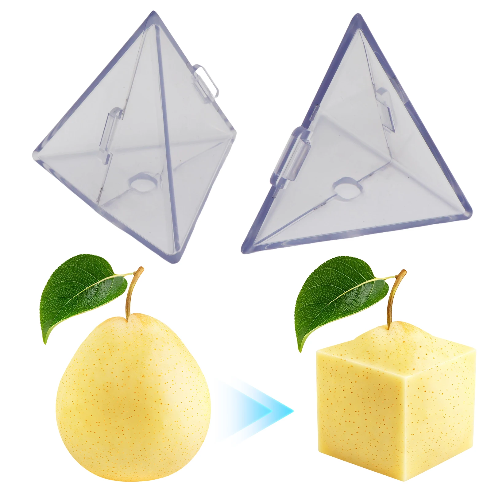 ABS Transparent Growing Shaping Molds Easy-use Growing Box Transparent Fruit Mould for Party Gift for Tomato/Strawberry/Pear