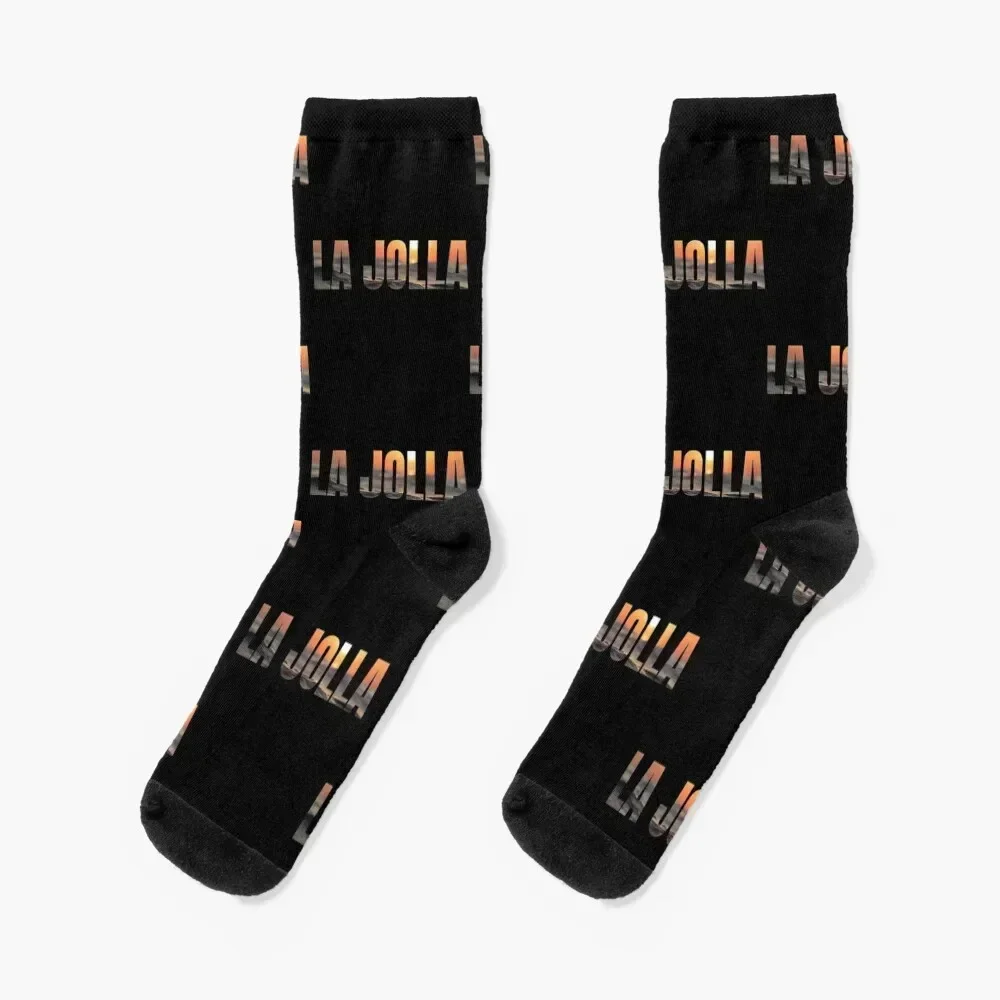 La Jolla San Diego California Surf Sunset Socks floral Toe sports gym new year Mens Socks Women's