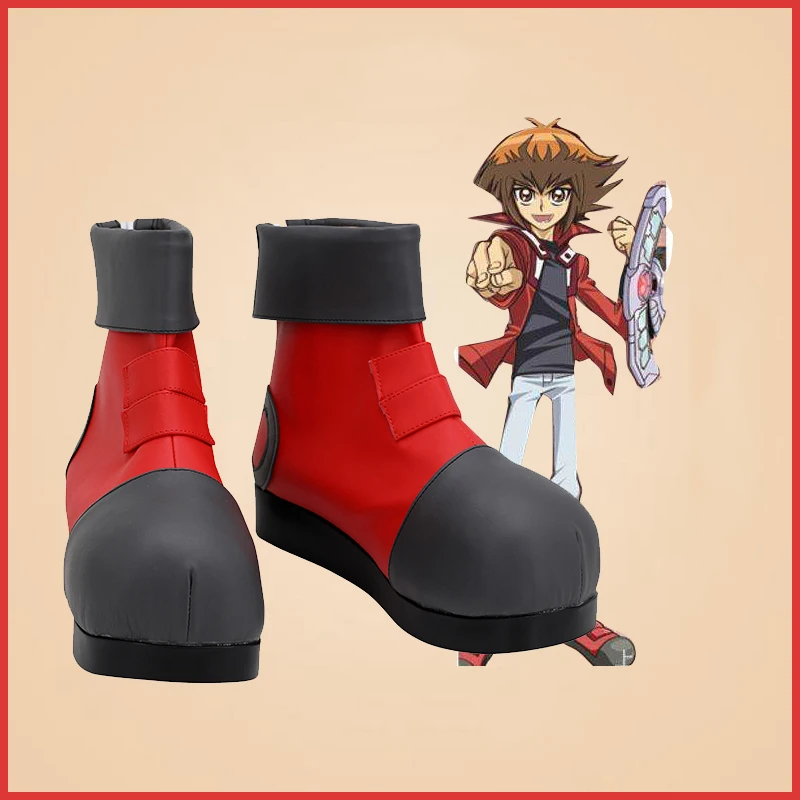 Yu-Gi-Oh! GX Jaden Yuki Cosplay Boots Shoes Anime Party Cosplay