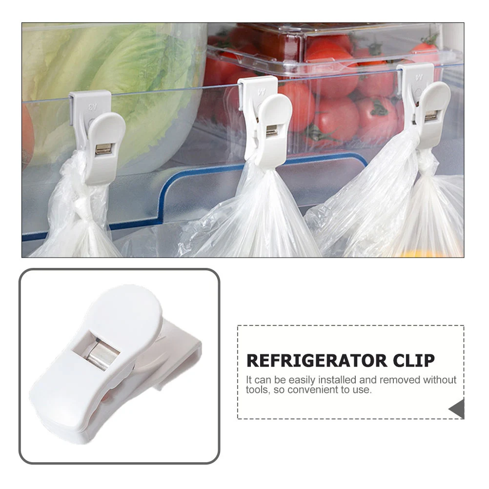 

8pcs Fridge Classifying Clip Abs Material Refrigerator Dividing Storage ganizer Food Bag Holder Box Separator Long Term