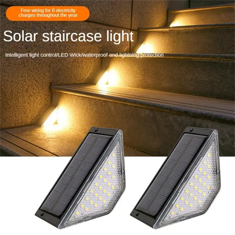 

Solar Lights Outdoor Garden Light Deck Lamp Solar Stairs Light Waterproof Solar Step Lamp Patio Garden Decor Led Light Gardening