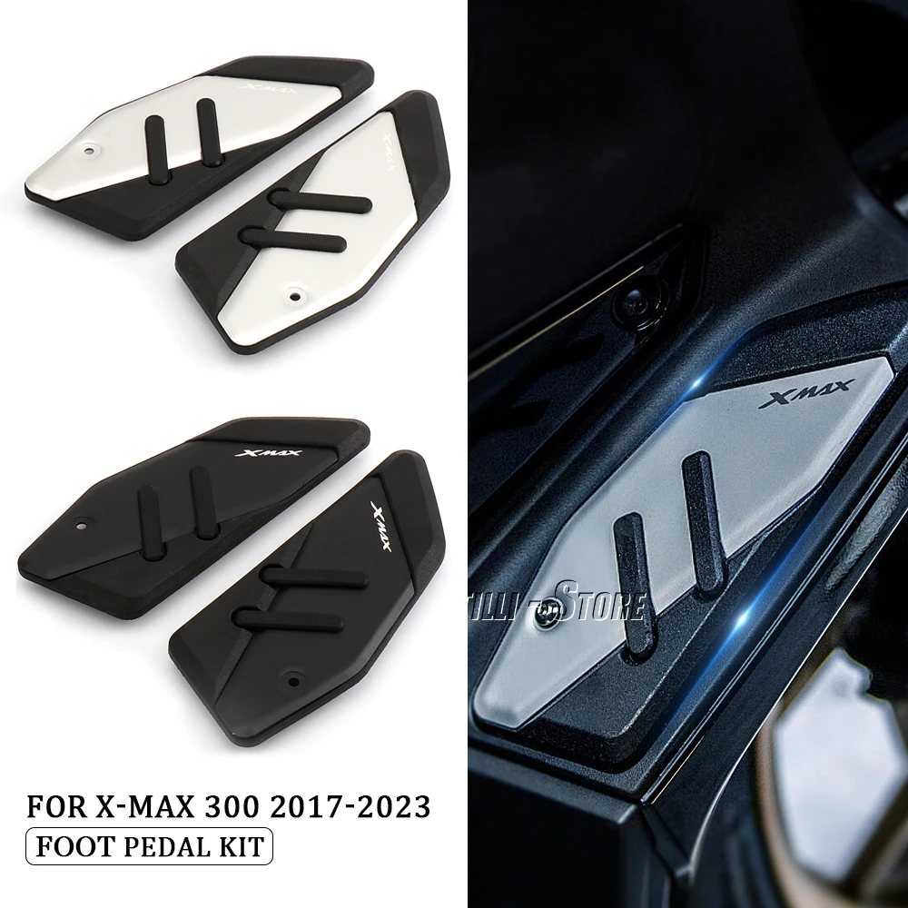 

2017 - 2023 X-MAX Foot Pegs For Yamaha XMAX 125 250 300 400 Motorcycle Plate Skidproof Pedal Plate Footrest Footpads