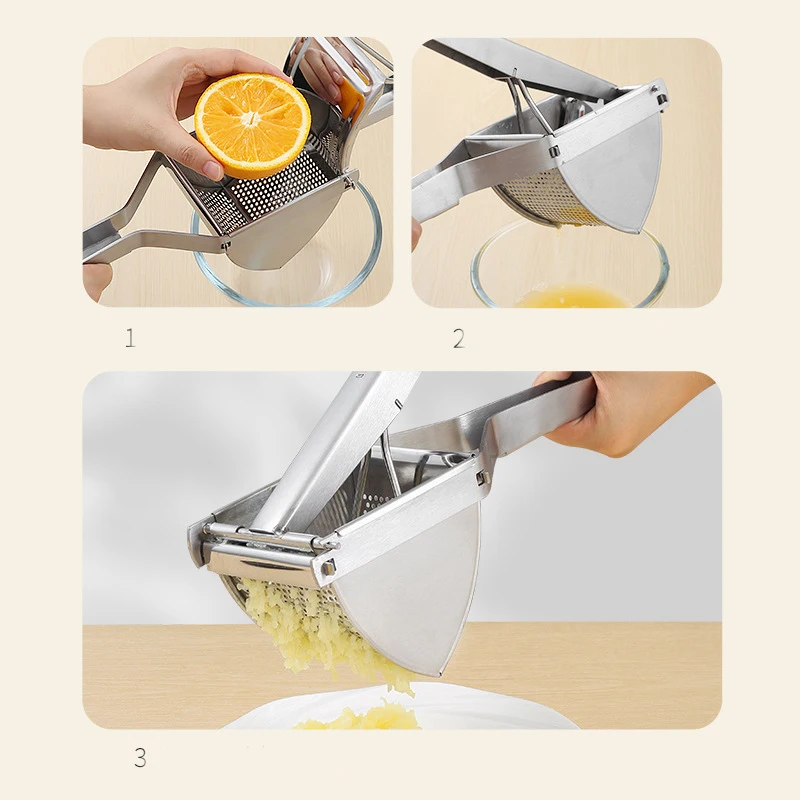 

Large potato press Potato puree Kitchen tools Lemon manual juicer Vegetable juice stainless steel squeezer tools