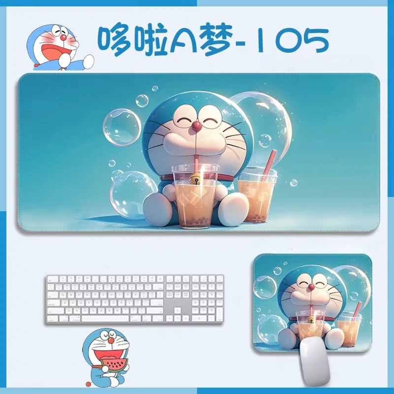 HD Animation Doraemon Leather Mouse Pad Oversized Animation Cartoon Cute Office Game Computer Keyboard Pad Notebook Table Mat