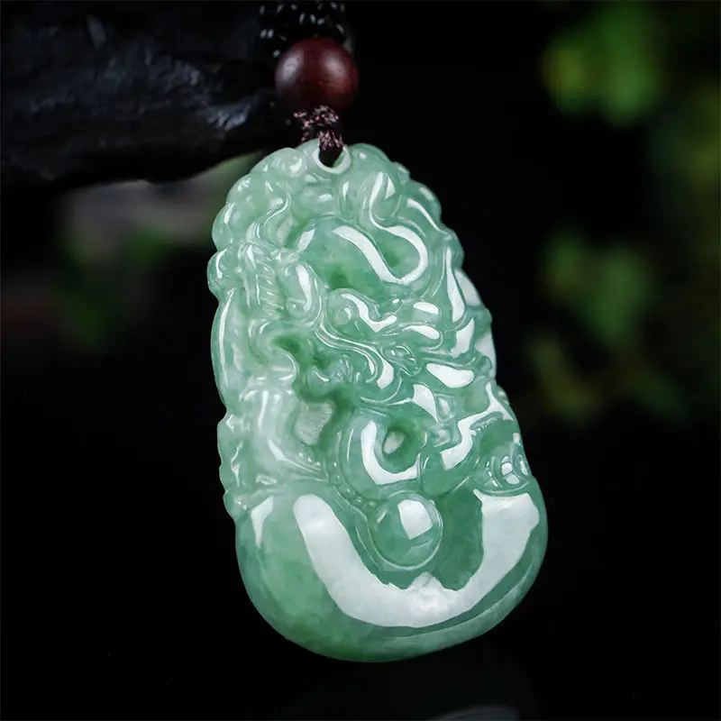 Natural bean seed jadeite zodiac rat ox tiger rabbit dragon snake horse sheep monkey chicken dog pig jade pendant jewelry