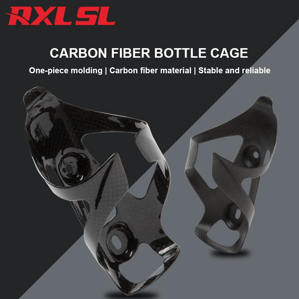 RXL SL-Carbon Bottle Cage, Cup Holder, Bike Water Bottle Holder, Cycling Bicycle Accessories, 3K Matte/Glossy, MTB/Road Bike