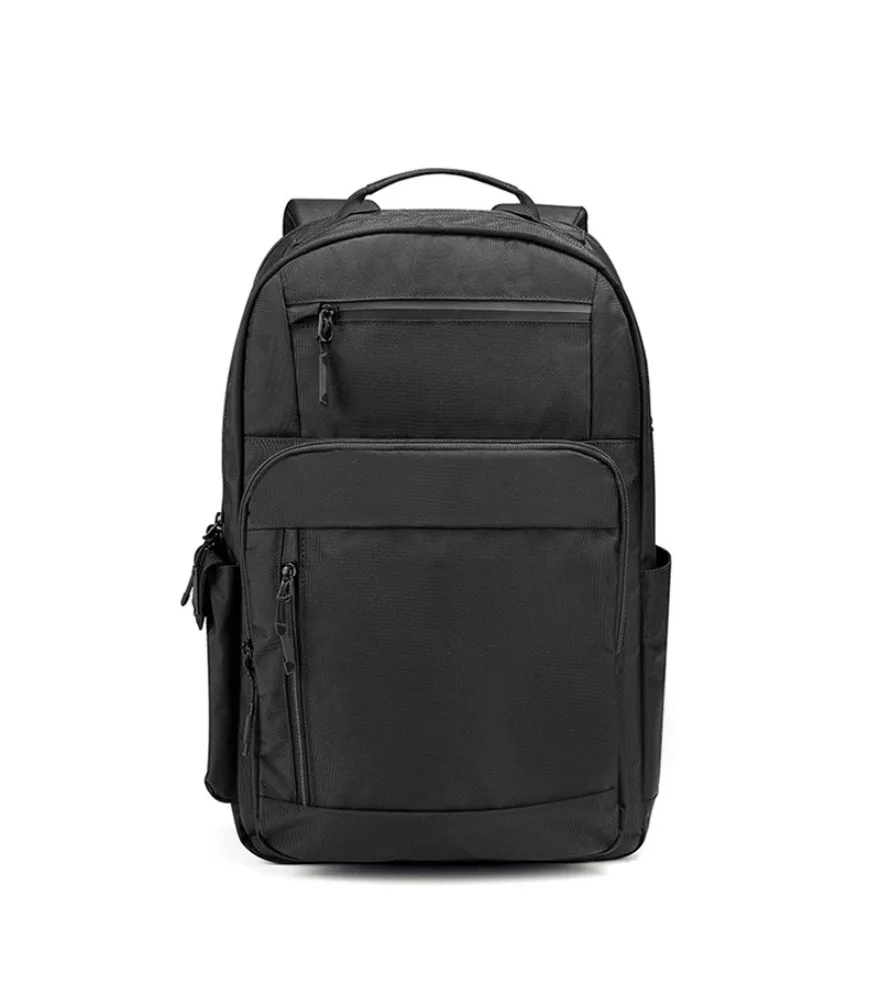 New urban minimalist unisex travel bag striped nylon stitched double-shoulder backpack men's business bag