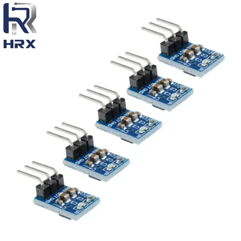 5-50 Buah 5V Ke 3.3V DC-DC Modul Buck Catu Daya Step Down AMS1117 800MA Papan Peningkat Dapat Disesuaikan Otomatis Tegangan Batas Mulai