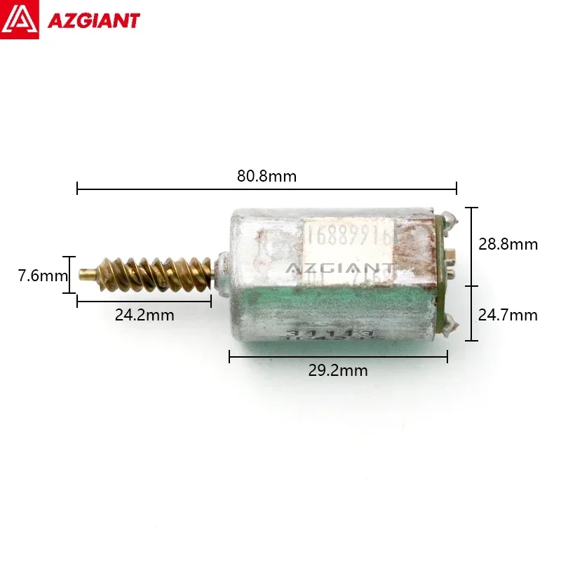 

Azgiant high quality replacement motor for original 31113 (16889916 01 7168) Tailgate Trunk Door Lock Motor