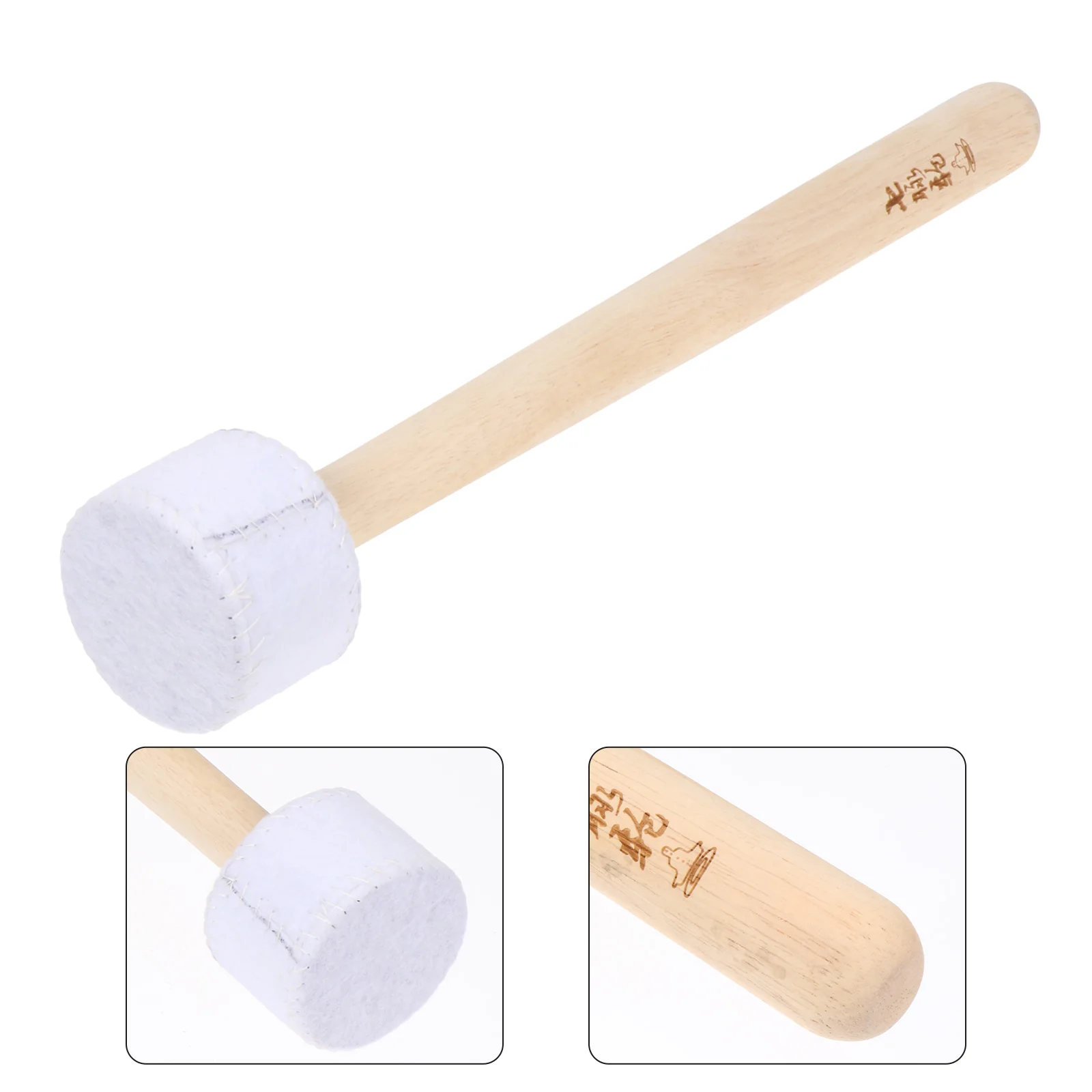 

1pc Premium Gong Tibetan Singing Wrapped Mallet Bowl Striker Singing Striker Mallet Bowl Supply Instrument Accessory