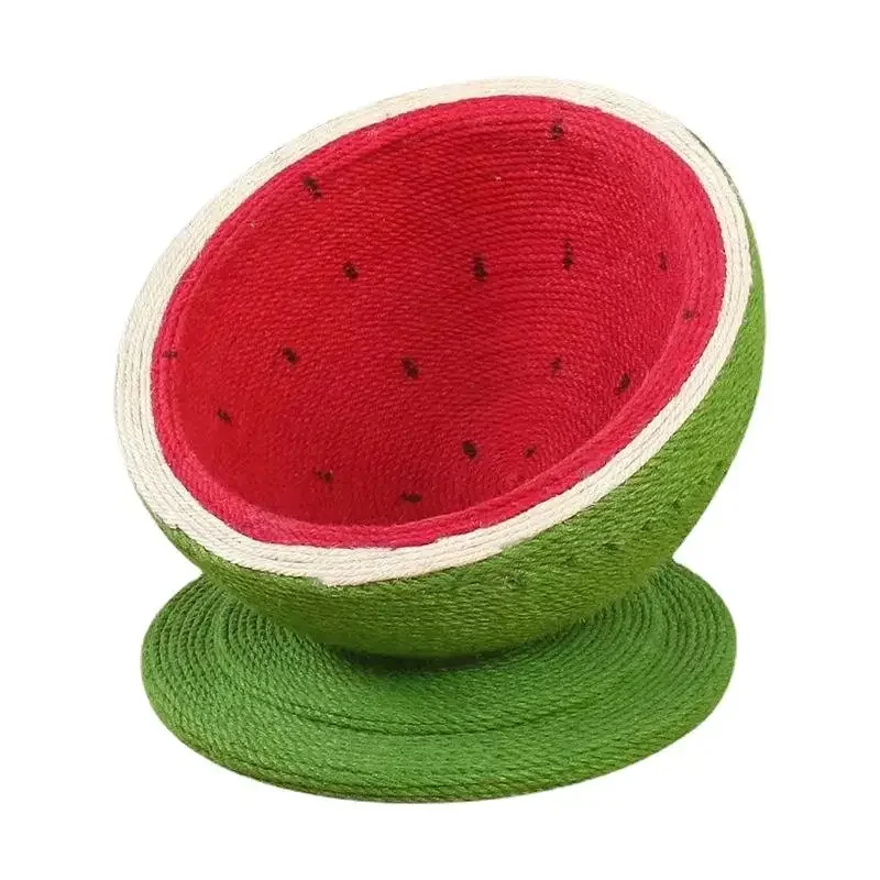 Hot Sale Products New Design Cat Climbing Toy Sisal Wear-Resistant Cat Climbing Pet Watermelon Round Sofa Bed