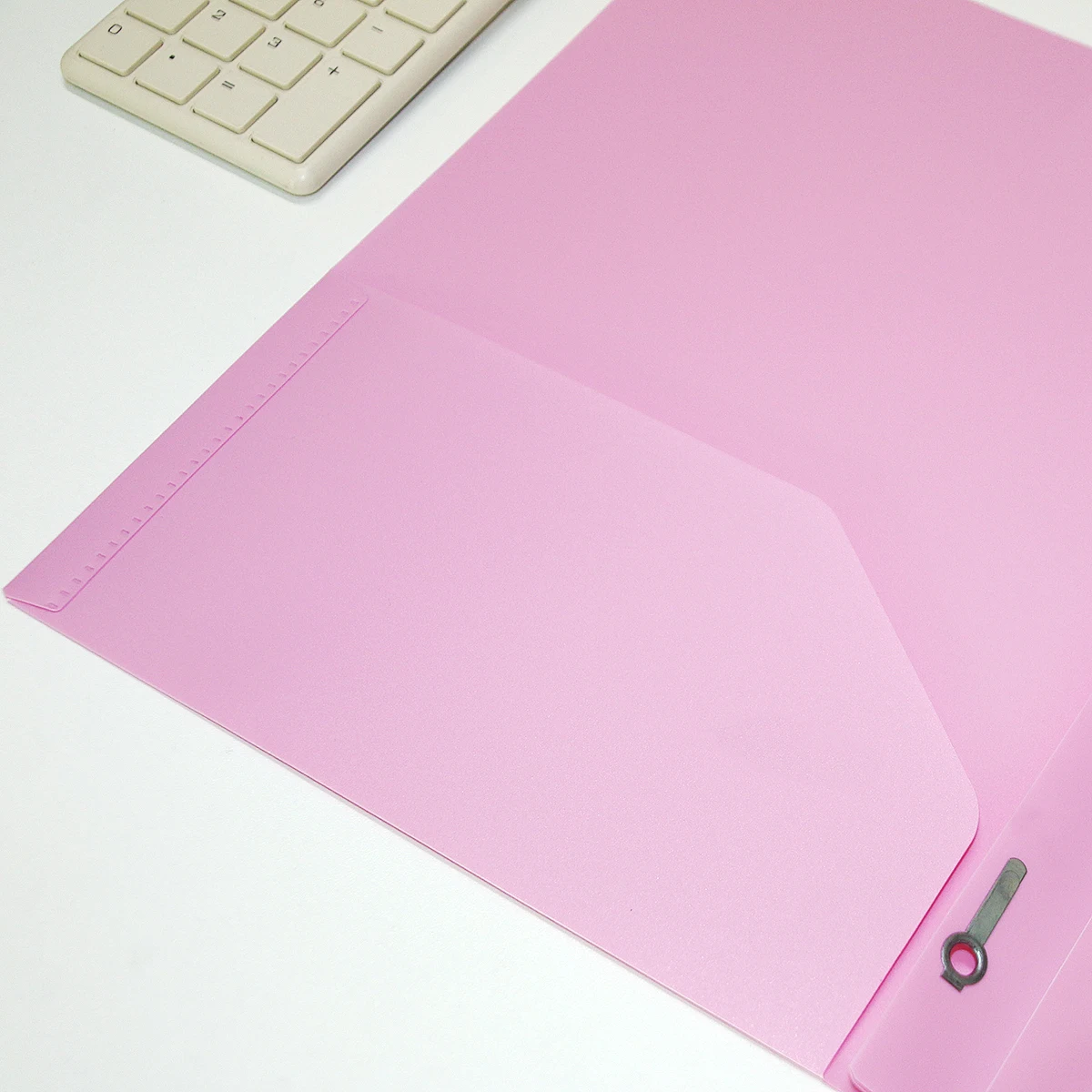 Pp Tadpole Clip Double Pocket Folder Plastic Document Bag Office Storage Folding Folder