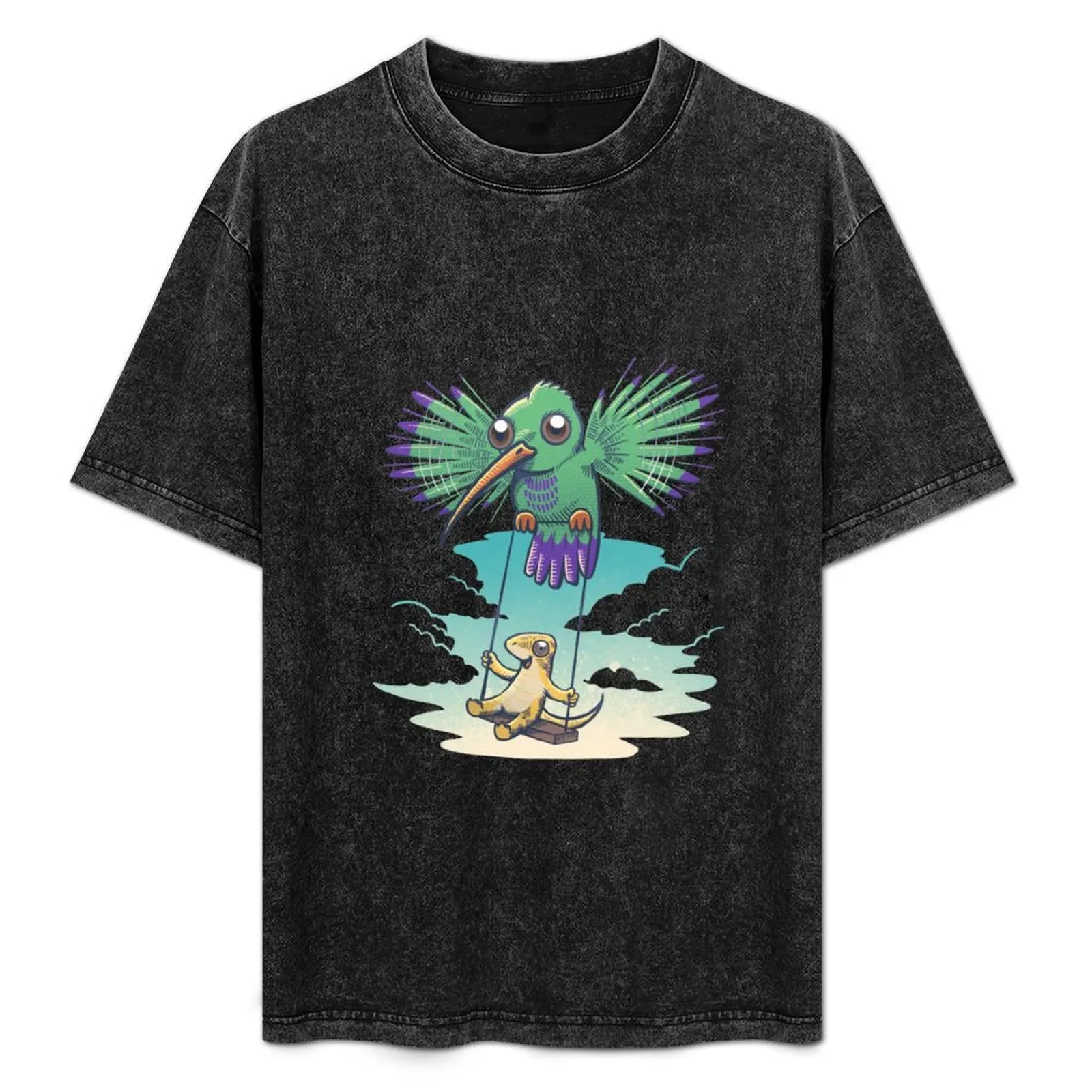 Kolibri Schaukel-Taxi mit Gast T-Shirt Camiseta transpirable para entrenamiento físico